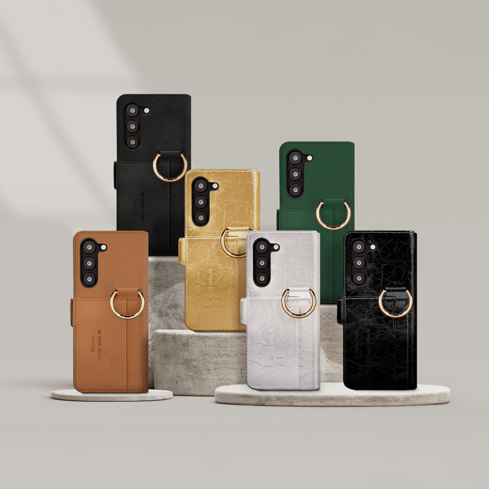 갤럭시 S23~S26 플러스/울트라 핸드폰케이스 유해전자파 차단 카드 지폐 지갑 마스야드 플로렌스