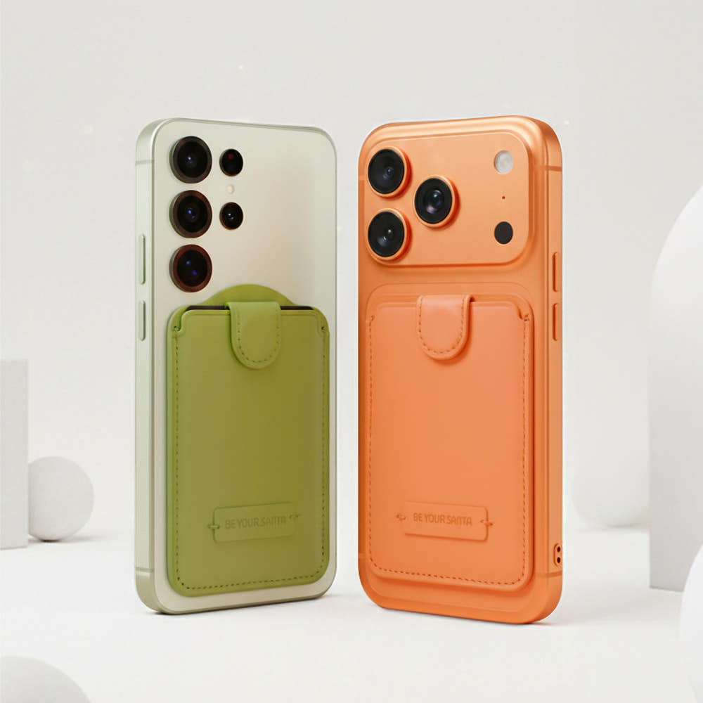 블로그 자력강화 맥세이프 이태리 천연 가죽 Made in Korea 붙이는 카드지갑 맥월렛 - 3