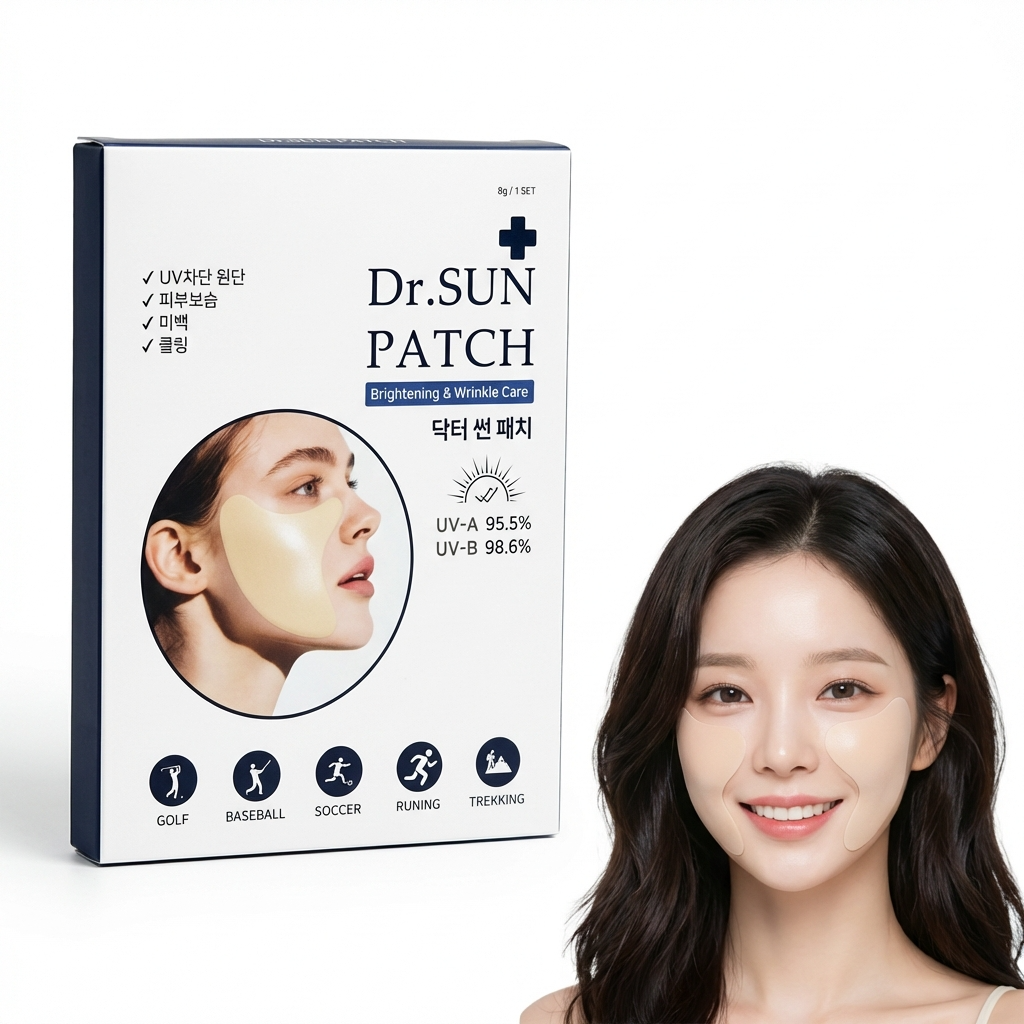 배송체험 얼굴 UV차단 패치 체험단 모집 골프/등산 야외활동 필수템 자외선 패치